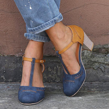 Alicia | Stylish T-Strap Heels for Damen