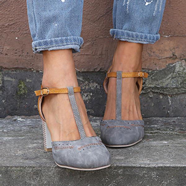 Alicia | Stylish T-Strap Heels for Damen