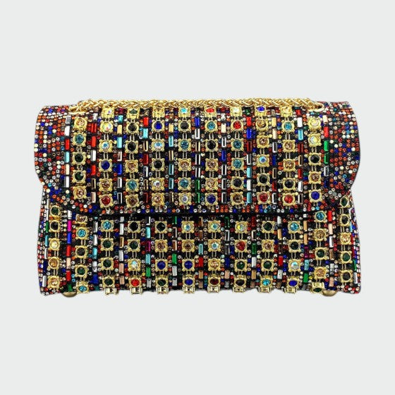 Laviera - Chic Chain Colored Diamant Shoulder Bag