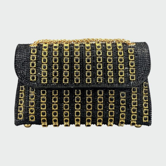 Laviera - Chic Chain Colored Diamant Shoulder Bag