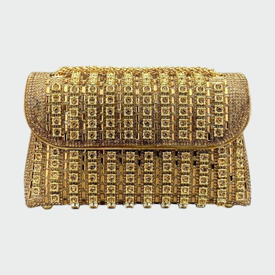 Laviera - Chic Chain Colored Diamant Shoulder Bag