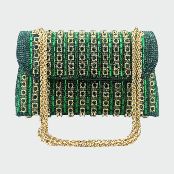 Laviera - Chic Chain Colored Diamant Shoulder Bag