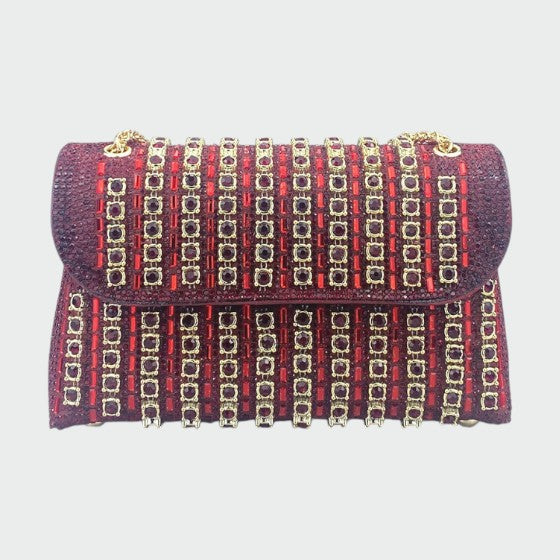 Laviera - Chic Chain Colored Diamant Shoulder Bag