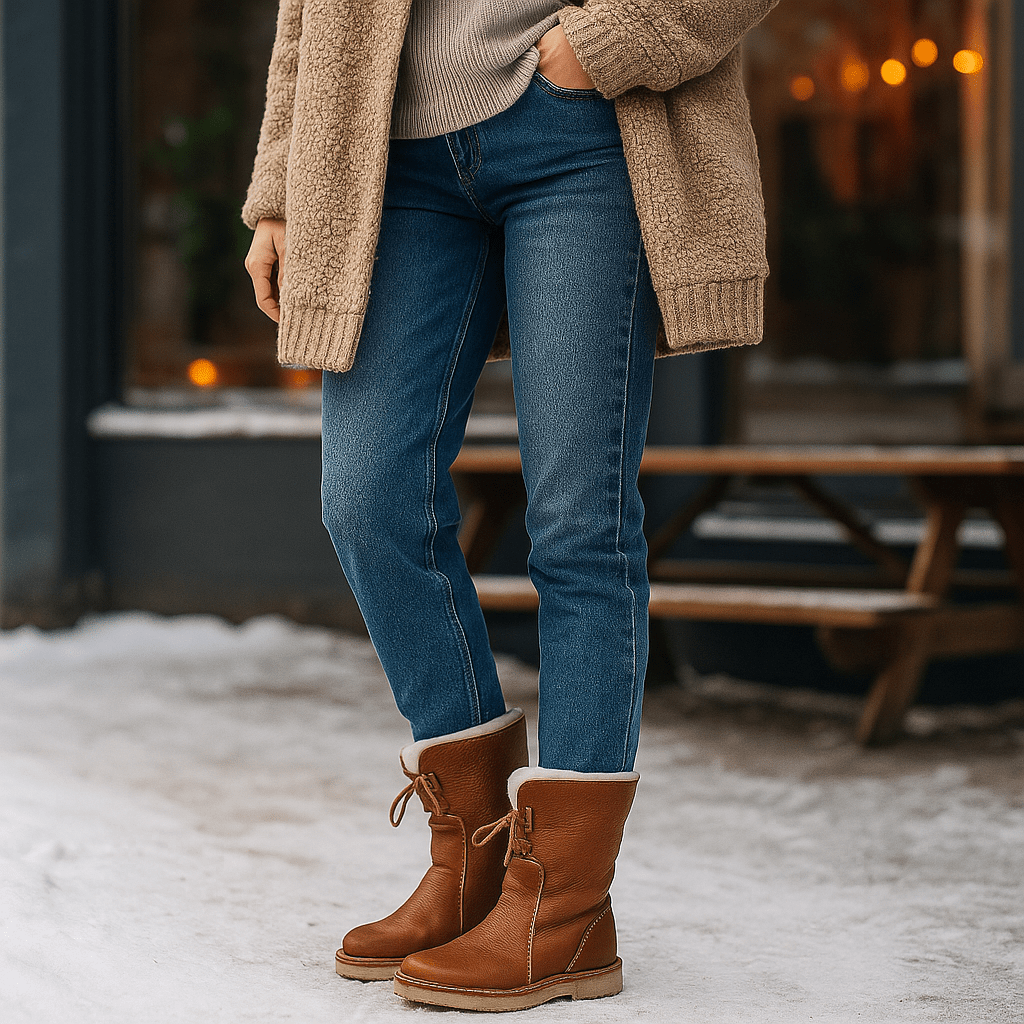 Damen Short Snow Stiefel - Warm - Stylish - Winter