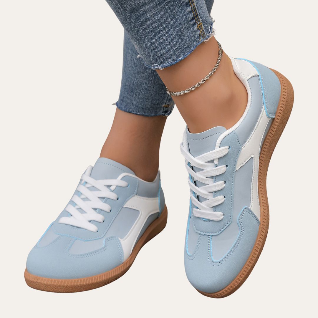 Katherine | Comfortable Stylish Faux Leather Sneaker for Damen