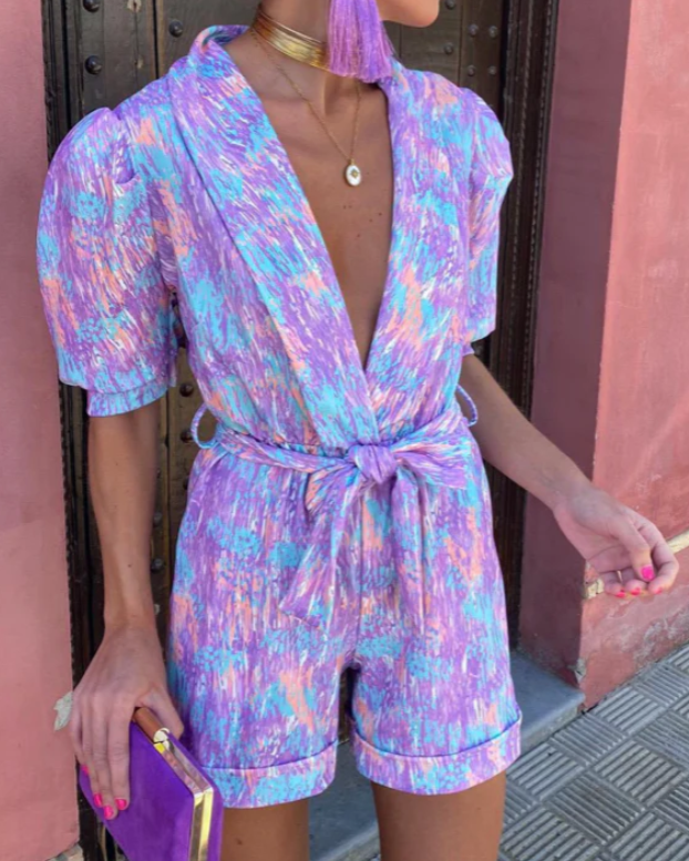 Miranda | Stylish V-Neck Jumpsuit for Damen