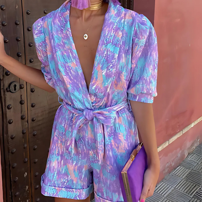 Miranda | Stylish V-Neck Jumpsuit for Damen