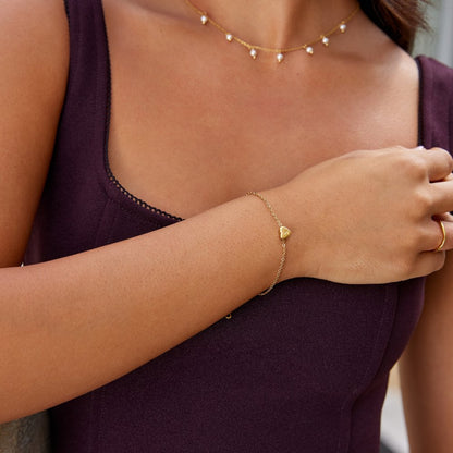 Letter Heart Armband