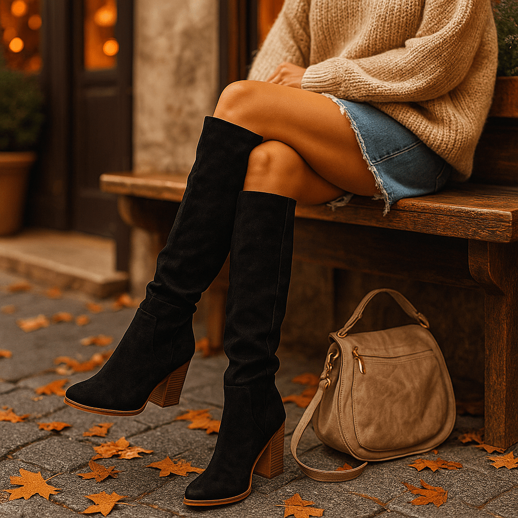 Loulou - Stylish Knee-High Stiefel - Chic Timeless Design