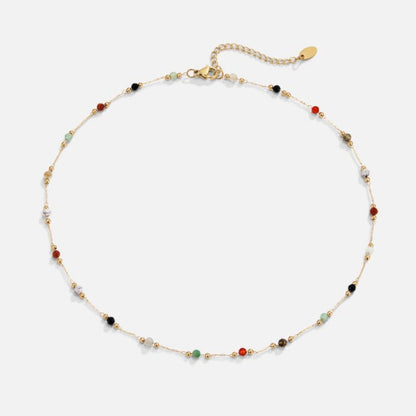 Lulu Beaded Stone Halskette