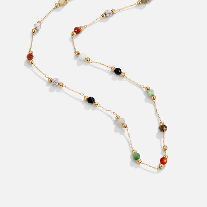 Lulu Beaded Stone Halskette