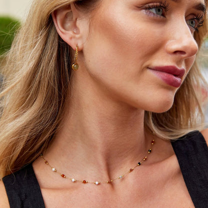 Lulu Beaded Stone Halskette