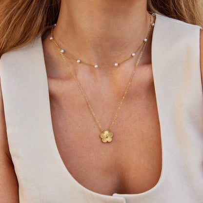 Nura Perle 18K Gold Halskette