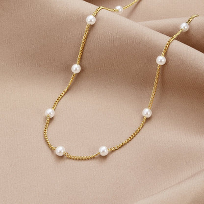 Nura Perle 18K Gold Halskette