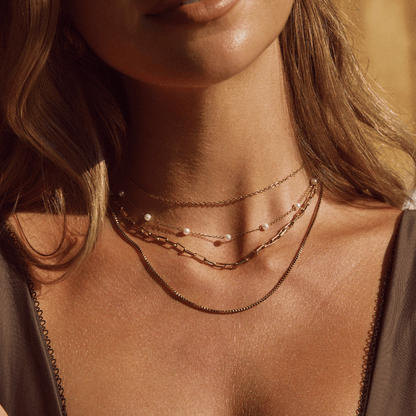 Nura Perle 18K Gold Halskette