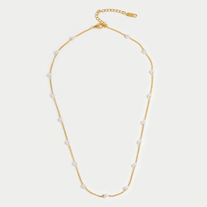 Nura Perle 18K Gold Halskette