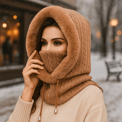 Olivia - Winter Knit Set - Lined Hood