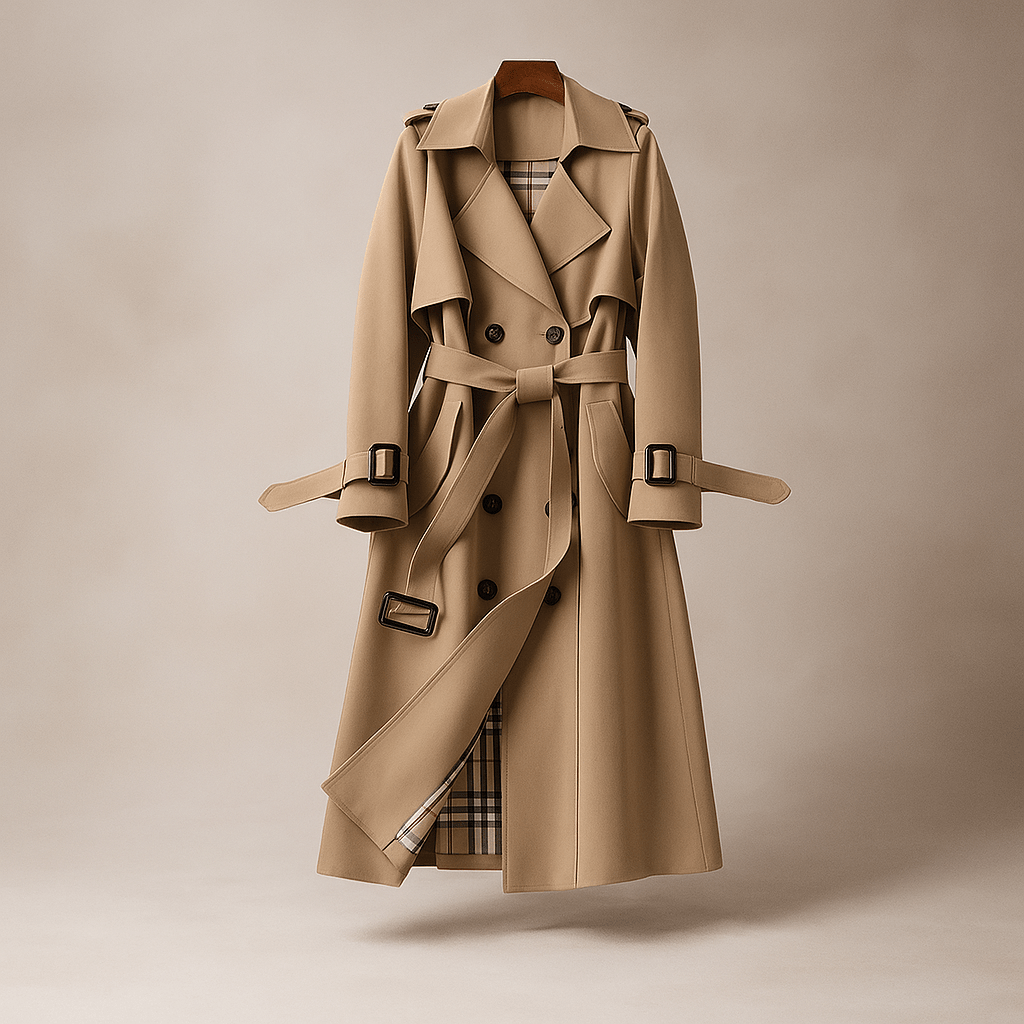 Trench Mantel - Double-Breasted - Classic Style