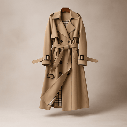 Trench Mantel - Double-Breasted - Classic Style