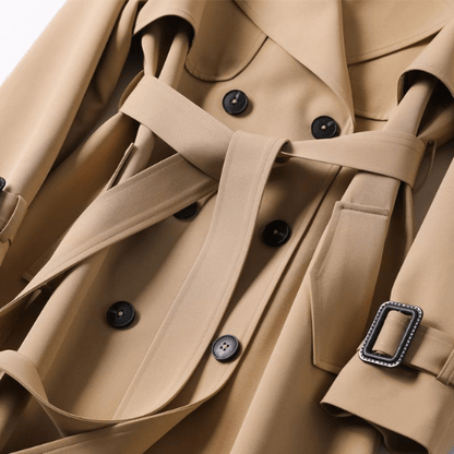 Trench Mantel - Double-Breasted - Classic Style