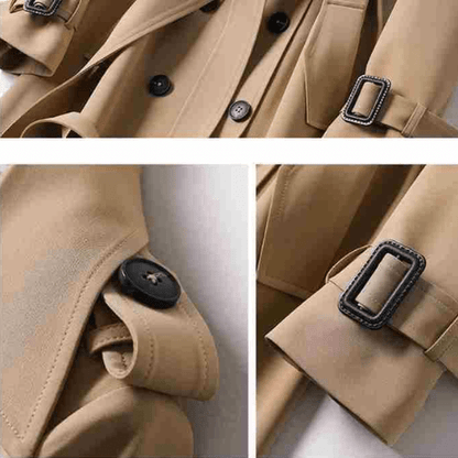 Trench Mantel - Double-Breasted - Classic Style