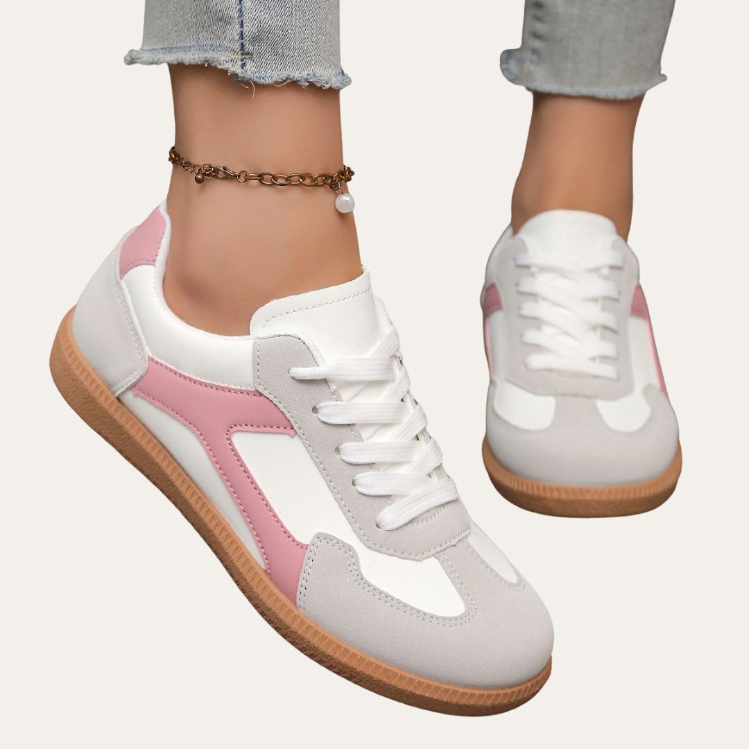 Katherine | Comfortable Stylish Faux Leather Sneaker for Damen