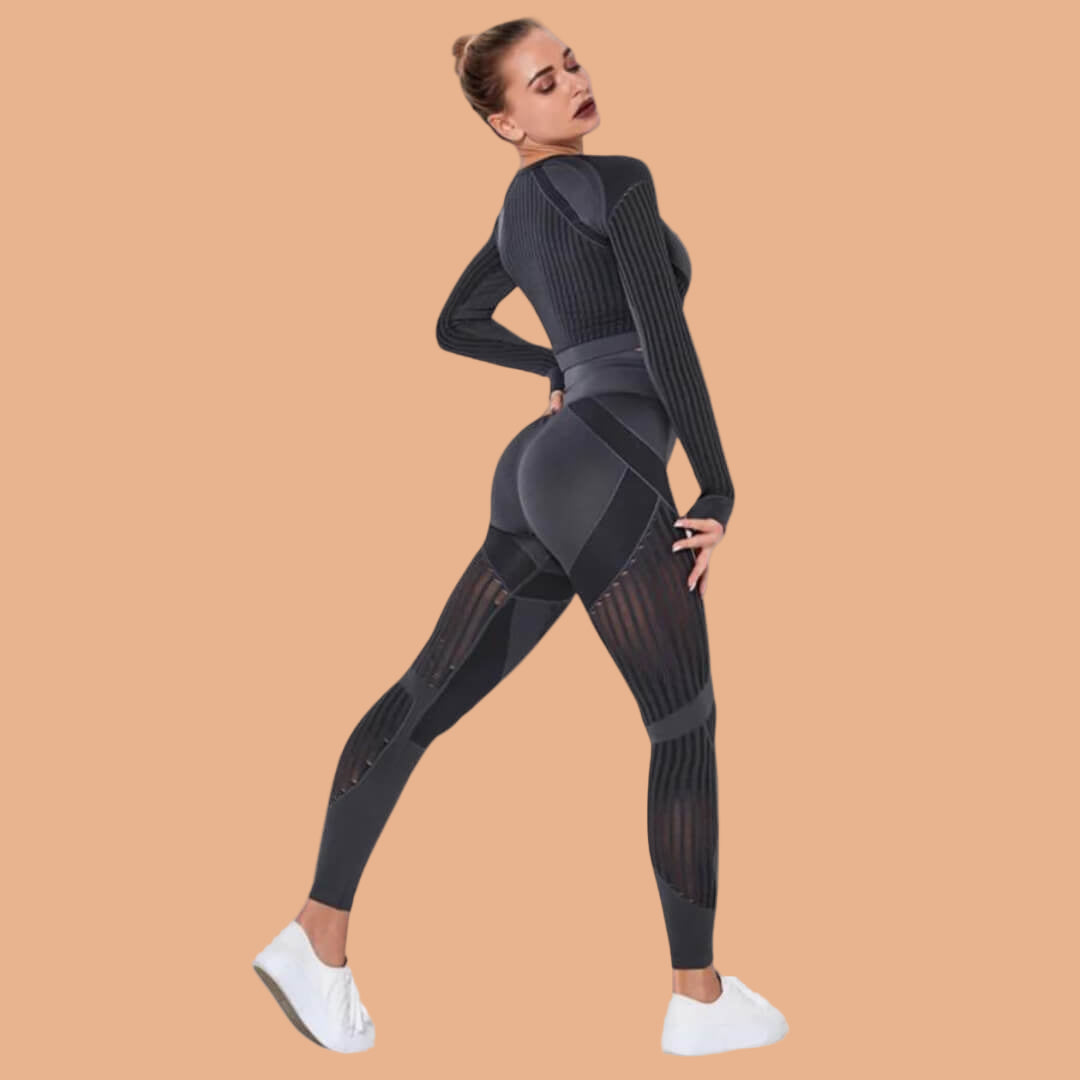 High-Waisted Mesh Sports Leggings for Damen