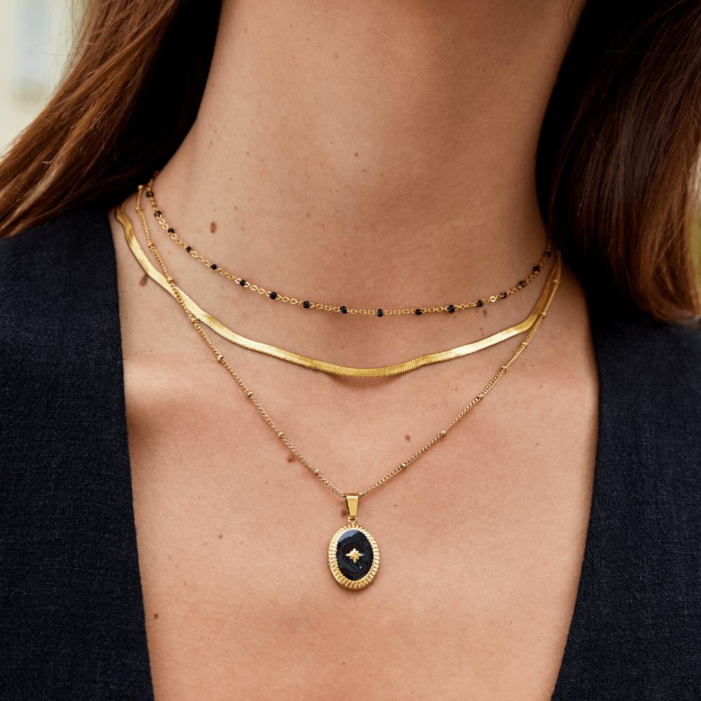 Sarya Snake Chain Gold Halskette