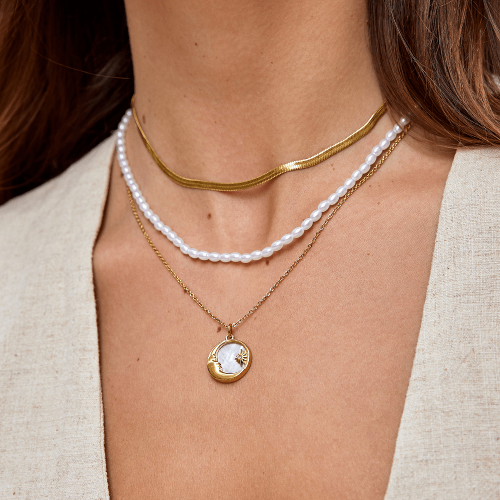 Sarya Snake Chain Gold Halskette