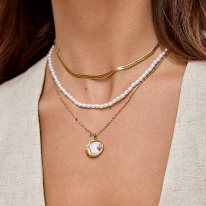 Sarya Snake Chain Gold Halskette