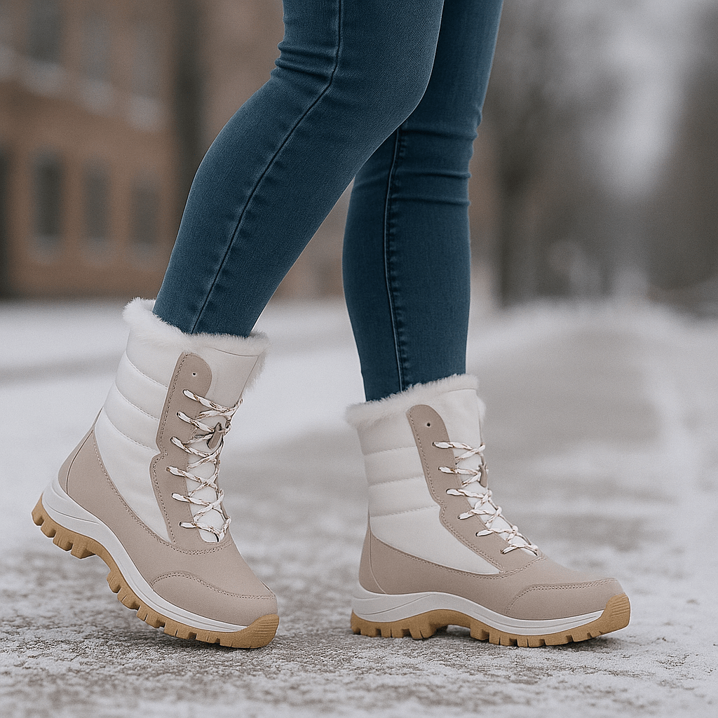 Fina Snow Stiefel - Platform Sole - Stylish Winter Comfort - Insulated