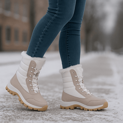 Fina Snow Stiefel - Platform Sole - Stylish Winter Comfort - Insulated
