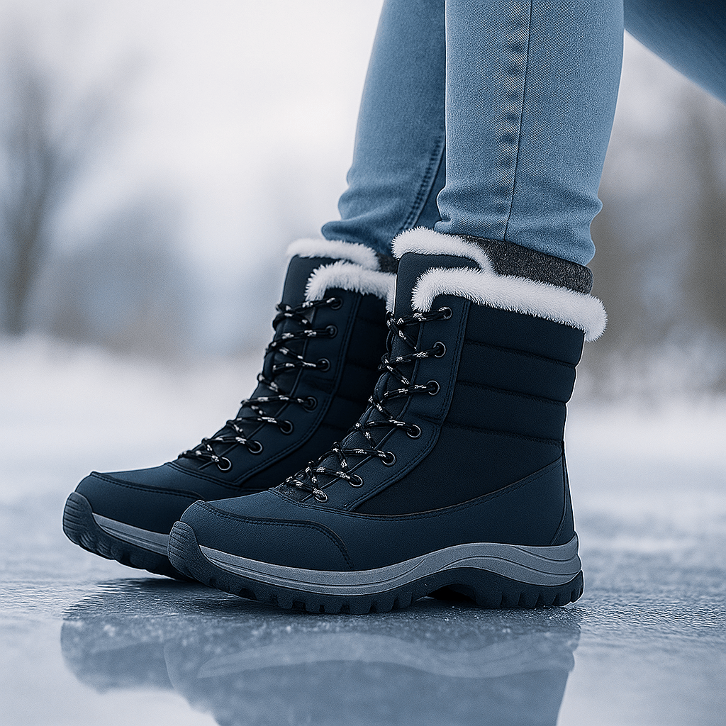Damen Waterproof Insulated Snow Stiefel - Fur-Lined - Non-Slip Grip