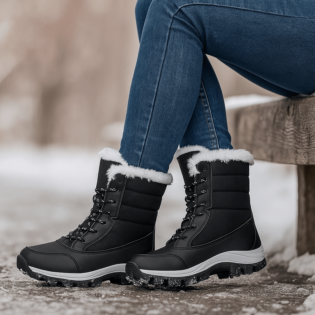 Damen Waterproof Insulated Snow Stiefel - Fur-Lined - Non-Slip Grip