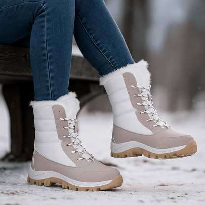 Damen Waterproof Insulated Snow Stiefel - Fur-Lined - Non-Slip Grip