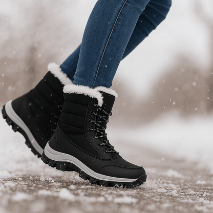 Damen Waterproof Insulated Snow Stiefel - Fur-Lined - Non-Slip Grip