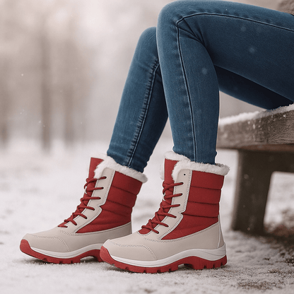 Damen Waterproof Insulated Snow Stiefel - Fur-Lined - Non-Slip Grip
