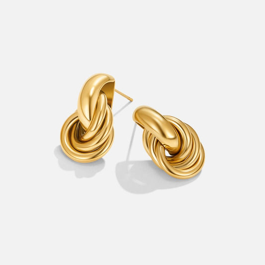 Sofia Twisted Gold Creolen
