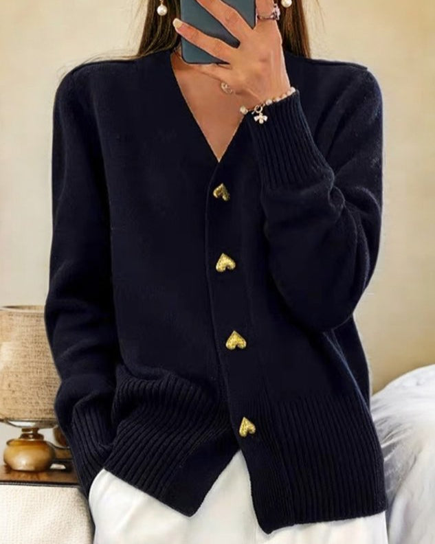 Chelsea | Damen V-Neck Cardigan Sweater
