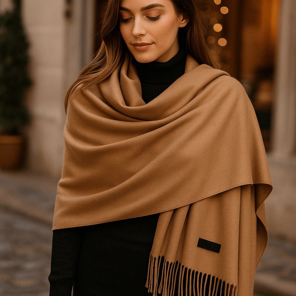 Damen Cashmere Scarf - Long - Soft - Elegant - Winter Wrap
