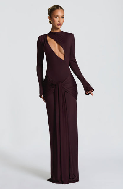 Tahnee | Plum Maxi Kleid