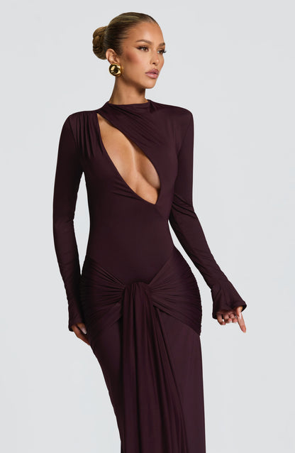 Tahnee | Plum Maxi Kleid