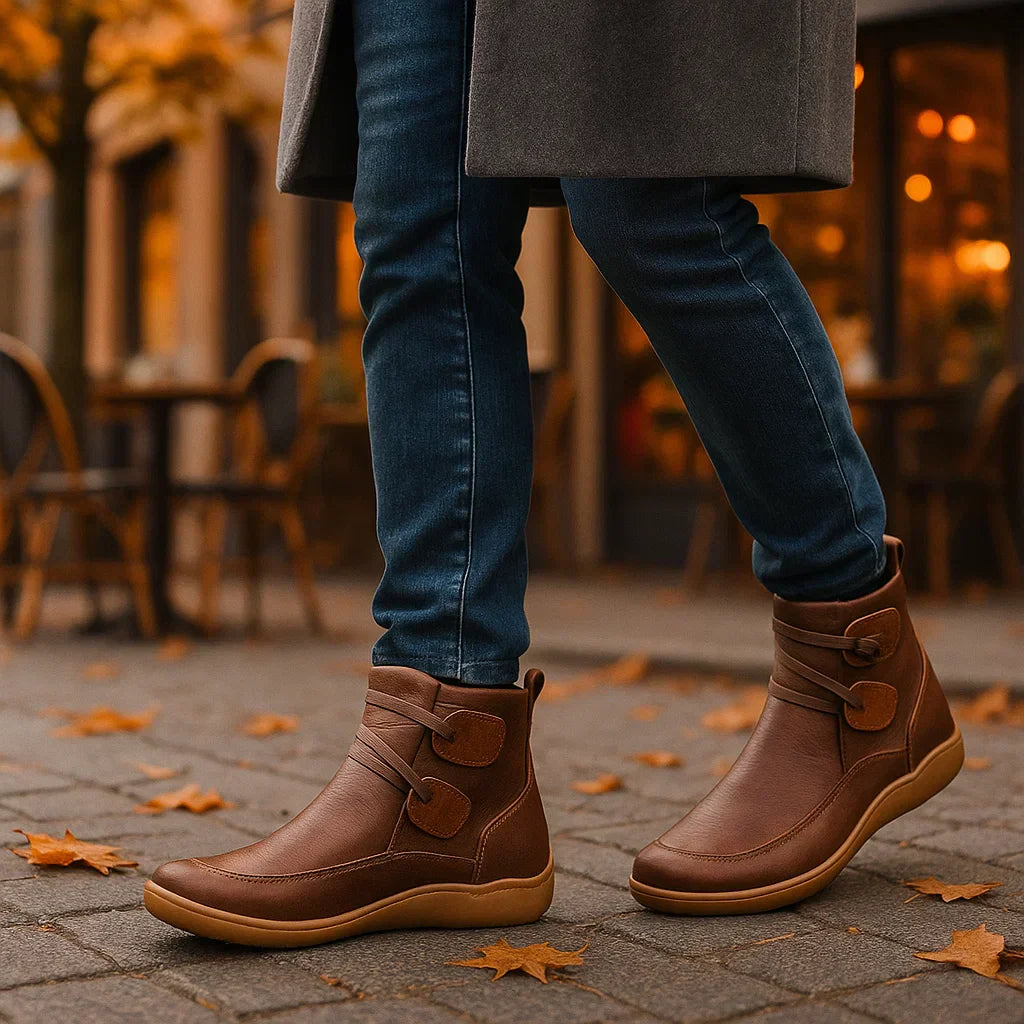 Vivano - Orthopädische Leather Ankle Stiefel - Damen Support
