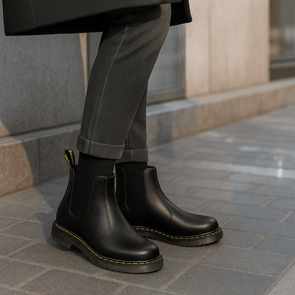 Casey - Unisex Leather Chelsea Stiefel