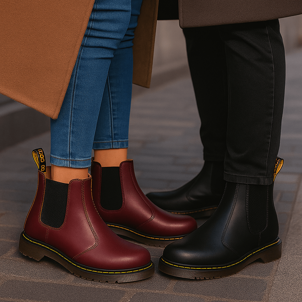 Casey - Unisex Leather Chelsea Stiefel
