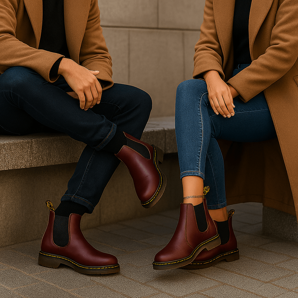 Casey - Unisex Leather Chelsea Stiefel