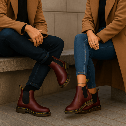 Casey - Unisex Leather Chelsea Stiefel