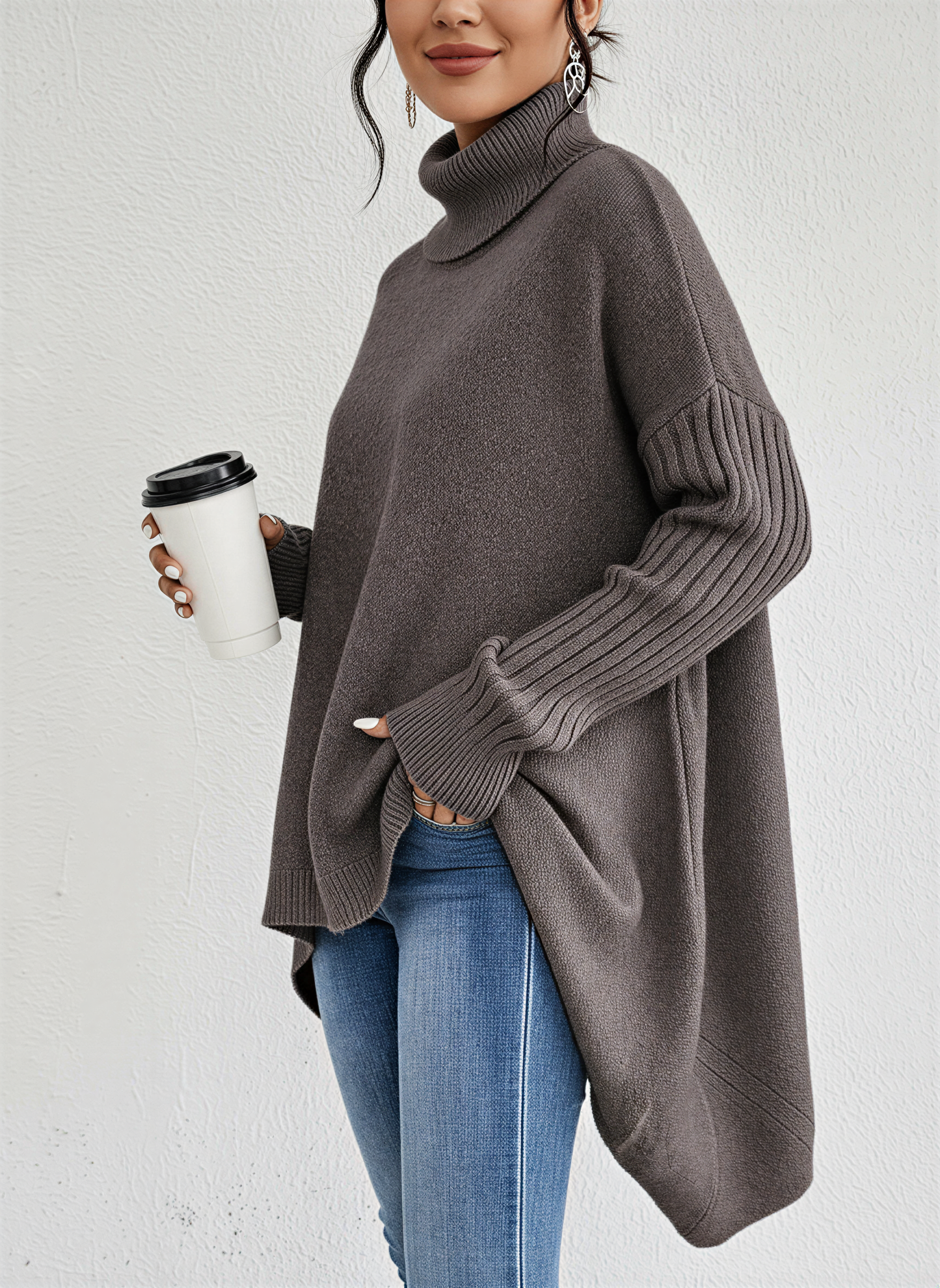 Kristin | Oversize Turtleneck Jumper for Damen