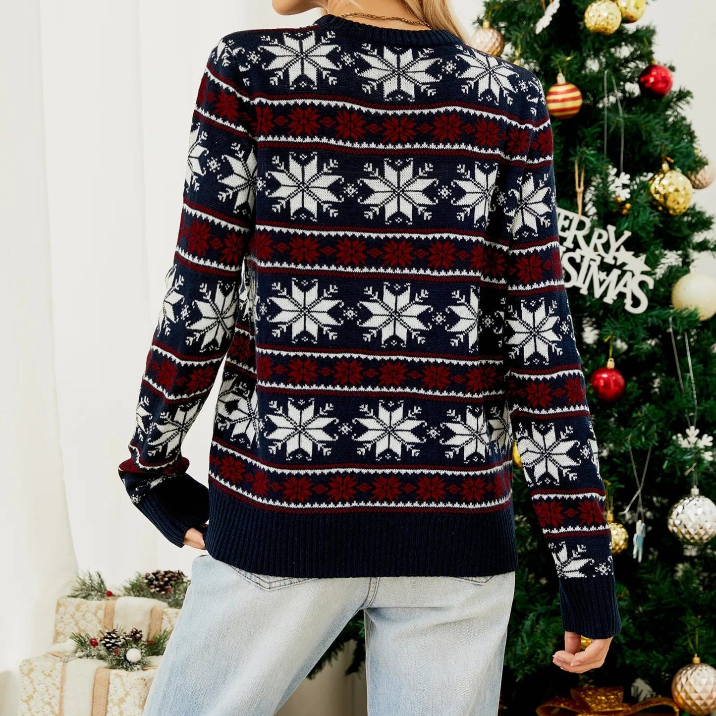 Roxanne | Damen Christmas Crew Neck Jumper
