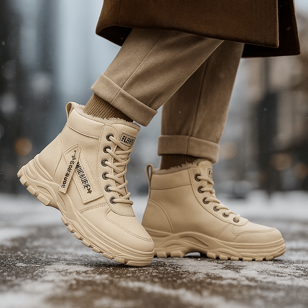 Waterproof Winter Ankle Stiefel - Fleece Lined - Warm Comfort